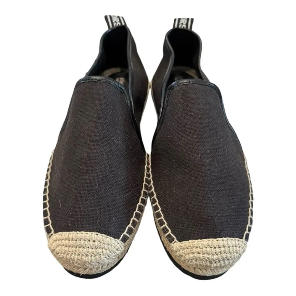 MICHAEL Michael Kors Black Espadrille Slip-On Shoes Loafers 6